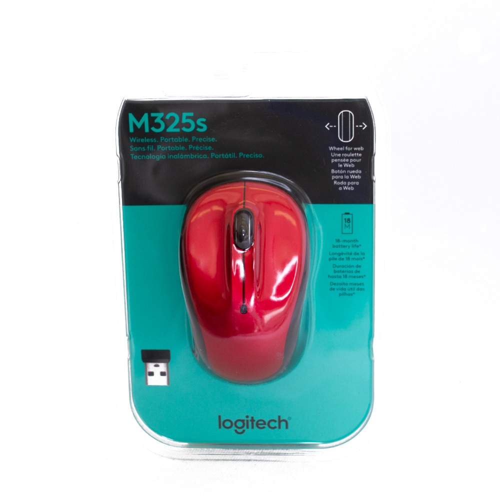 Logitech, Mouse, Tech, M325S, Wireless, 867581, Red